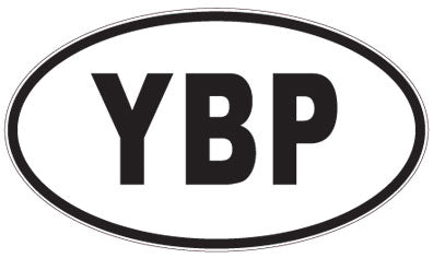 YBP - 3 Letter Initials Oval Magnet