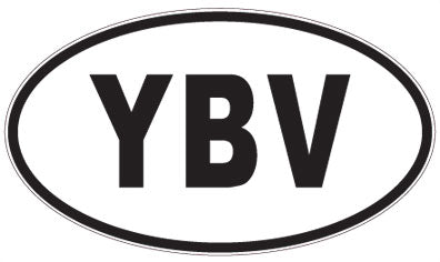 YBV - 3 Letter Initials Oval Magnet