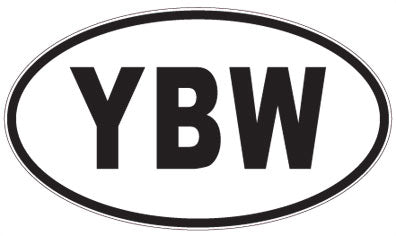 YBW - 3 Letter Initials Oval Magnet