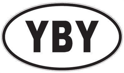 YBY - 3 Letter Initials Oval Magnet