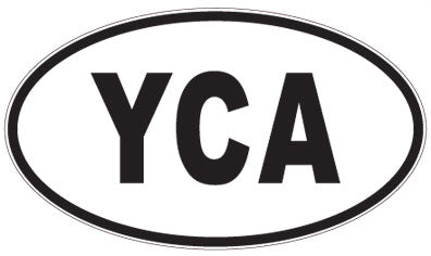 YCA - 3 Letter Initials Oval Magnet