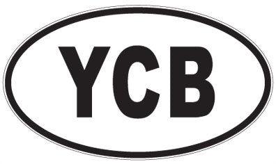 YCB - 3 Letter Initials Oval Sticker