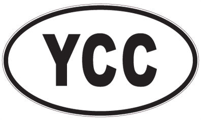 YCC - 3 Letter Initials Oval Magnet