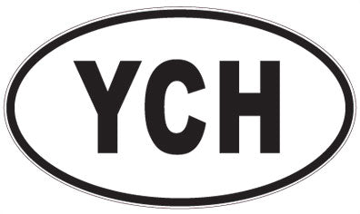 YCH - 3 Letter Initials Oval Magnet