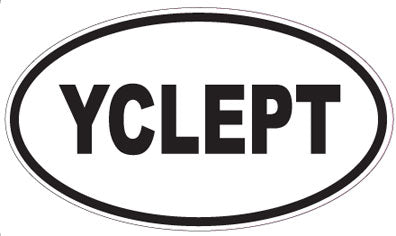YCLEPT - Oval Sticker