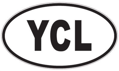 YCL - 3 Letter Initials Oval Magnet