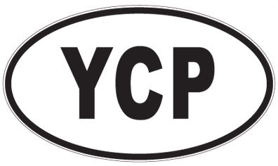 YCP - 3 Letter Initials Oval Magnet