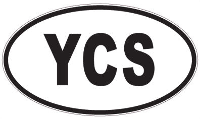 YCS - 3 Letter Initials Oval Magnet