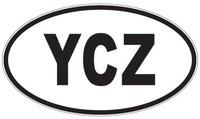 YCZ - 3 Letter Initials Oval Magnet