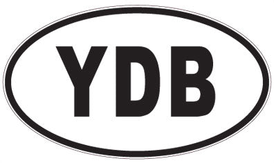 YDB - 3 Letter Initials Oval Sticker