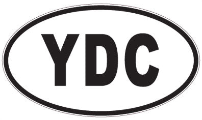YDC - 3 Letter Initials Oval Magnet