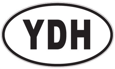 YDH - 3 Letter Initials Oval Magnet