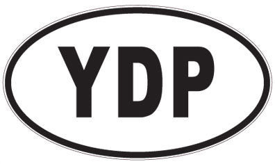 YDP - 3 Letter Initials Oval Magnet