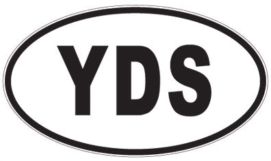 YDS - 3 Letter Initials Oval Magnet
