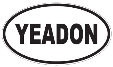 YEADON - Oval Sticker