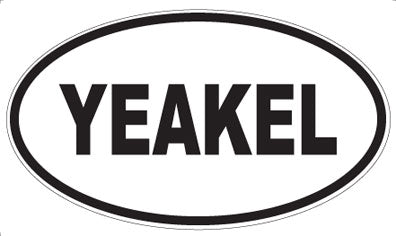 YEAKEL - Oval Sticker