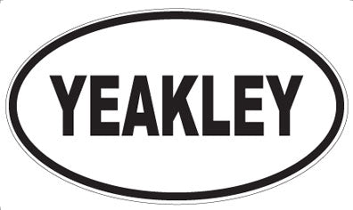 YEAKLEY - Oval Magnet