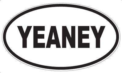 YEANEY - Oval Magnet