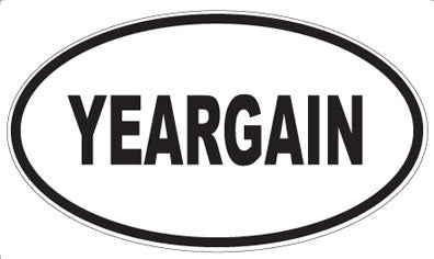 YEARGAIN - Oval Sticker