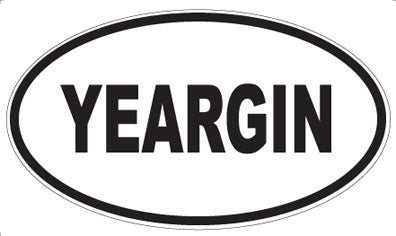 YEARGIN - Oval Sticker