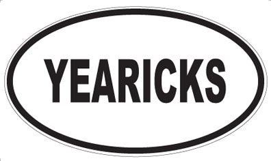 YEARICKS - Oval Sticker