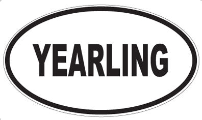 YEARLING - Oval Sticker