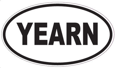 YEARN - Oval Sticker