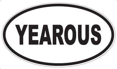 YEAROUS - Oval Sticker
