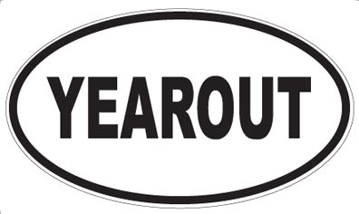 YEAROUT - Oval Sticker