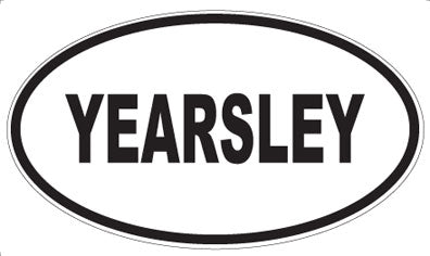 YEARSLEY - Oval Magnet