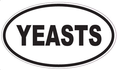 YEASTS - Oval Sticker
