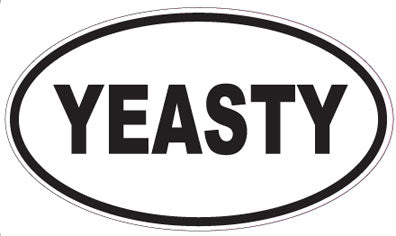 YEASTY - Oval Sticker