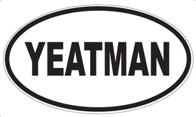 YEATMAN - Oval Magnet