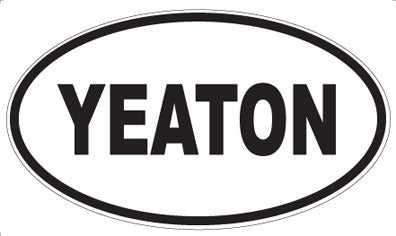 YEATON - Oval Magnet