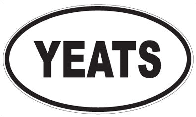 YEATS - Oval Sticker