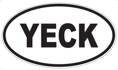 YECK - Oval Magnet