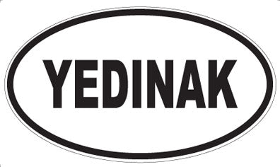 YEDINAK - Oval Sticker