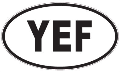 YEF - 3 Letter Initials Oval Magnet