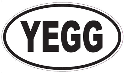 YEGG - Oval Sticker