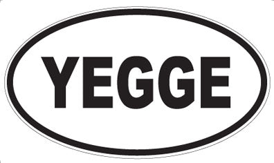 YEGGE - Oval Sticker