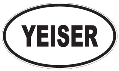 YEISER - Oval Magnet