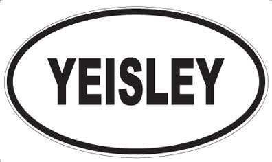 YEISLEY - Oval Sticker