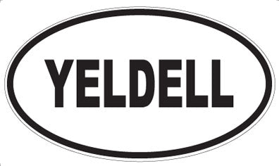 YELDELL - Oval Sticker