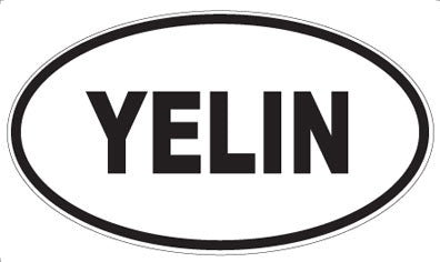YELIN - Oval Sticker