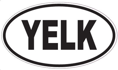 YELK - Oval Sticker