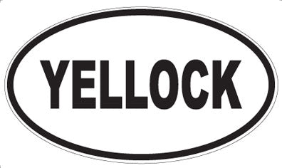 YELLOCK - Oval Sticker