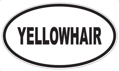 YELLOWHAIR - Oval Magnet