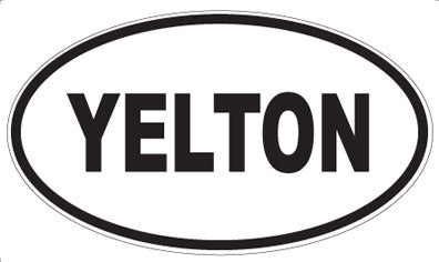 YELTON - Oval Sticker