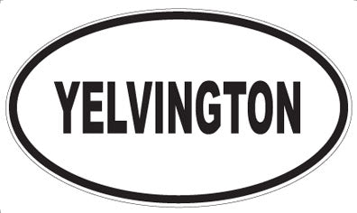 YELVINGTON - Oval Sticker