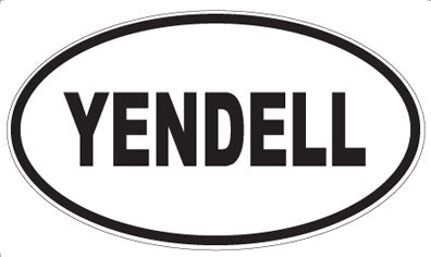YENDELL - Oval Magnet